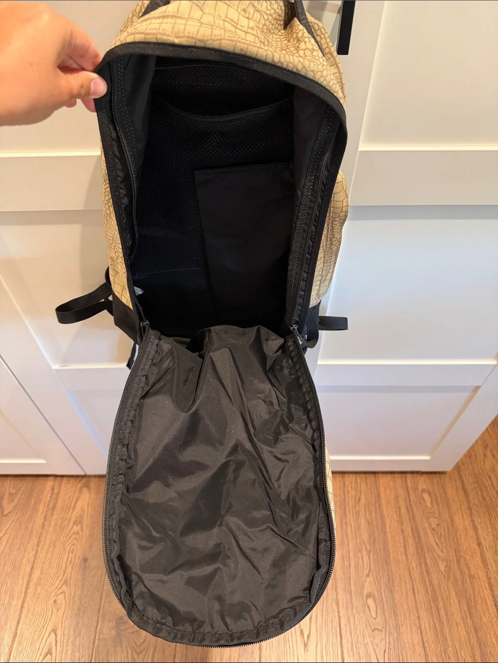 Supreme 13SS Croc Backpack Beige
